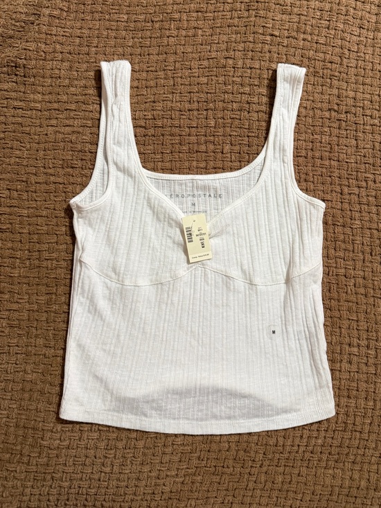 Aeropostale Tops - Aeropostale White Ribbed Tank Top - Women's/Medium